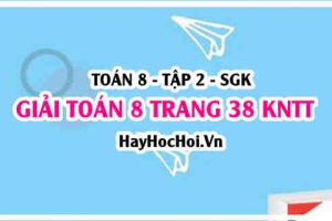 Giải Toán 8 trang 38 tập 2 Kết nối tri thức